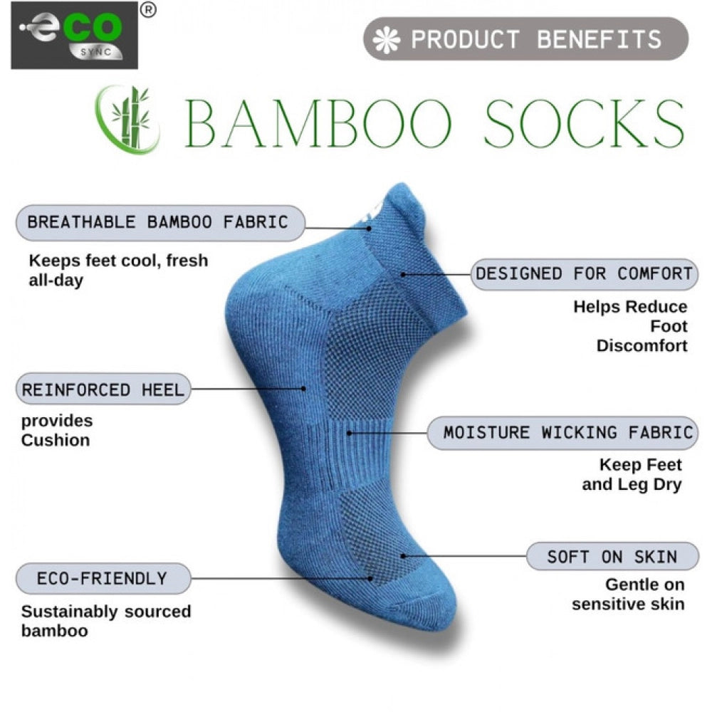 Generic 4_Pair Set Unisex Casual Cotton Printed Ankle Length Socks (Multicolor)