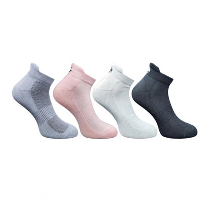 Generic 4_Pair Set Unisex Casual Cotton Printed Ankle Length Socks (Multicolor)