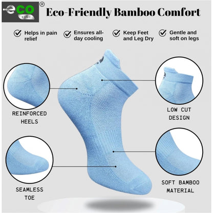 Generic 4_Pair Set Unisex Casual Cotton Printed Ankle Length Socks (Multicolor)