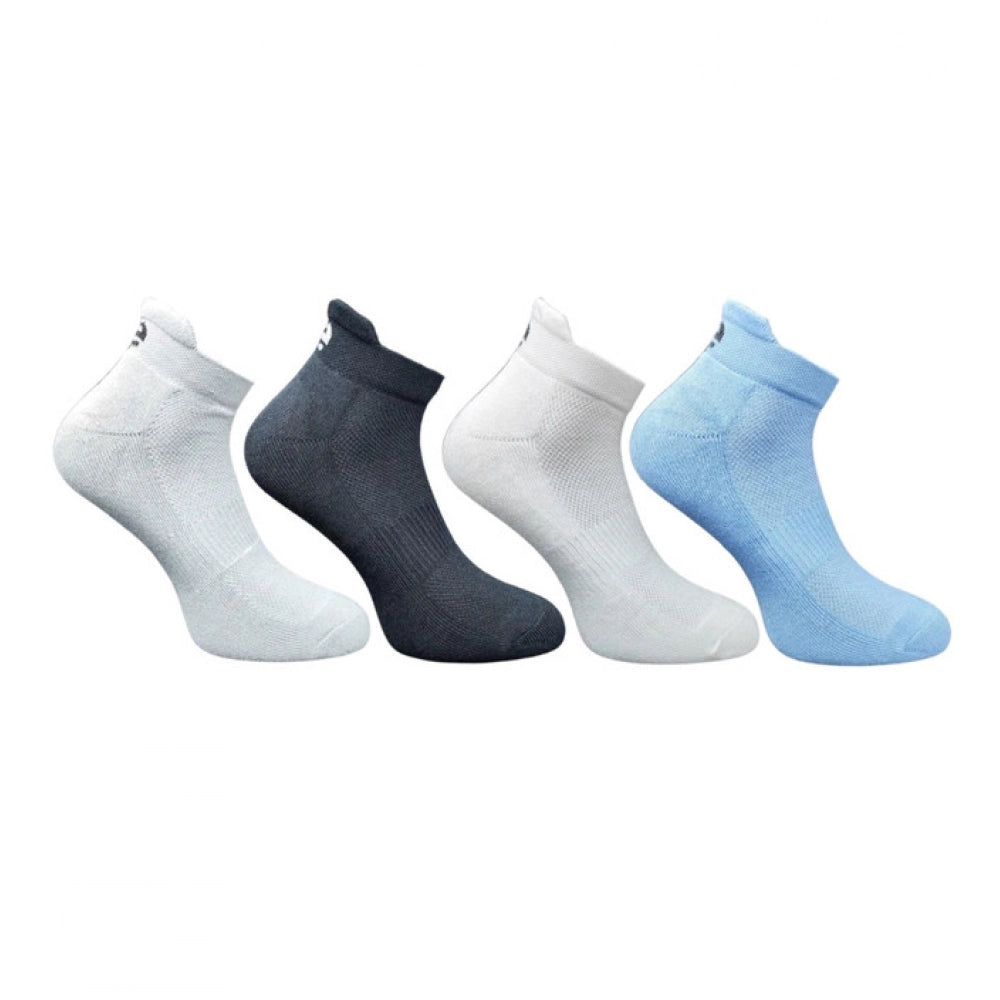 Generic 4_Pair Set Unisex Casual Cotton Printed Ankle Length Socks (Multicolor)