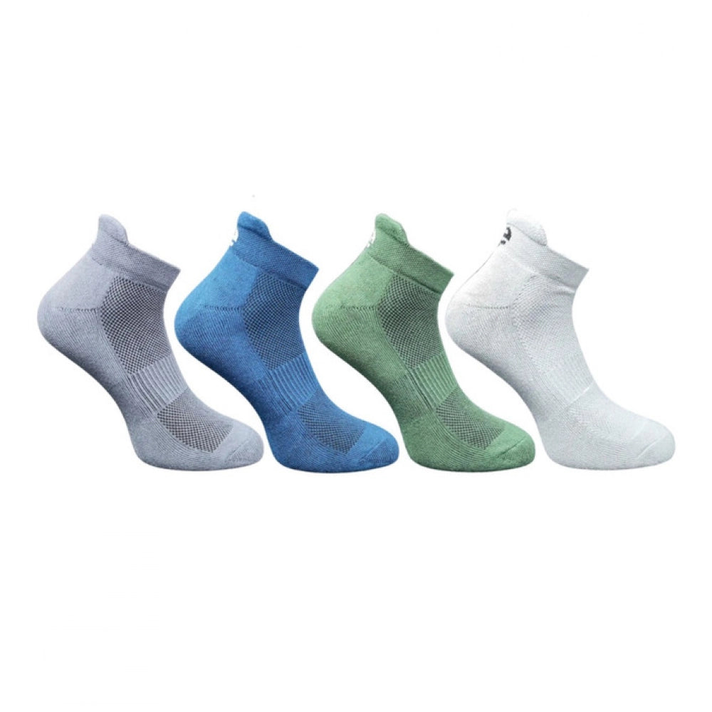 Generic 4_Pair Set Unisex Casual Cotton Printed Ankle Length Socks (Multicolor)