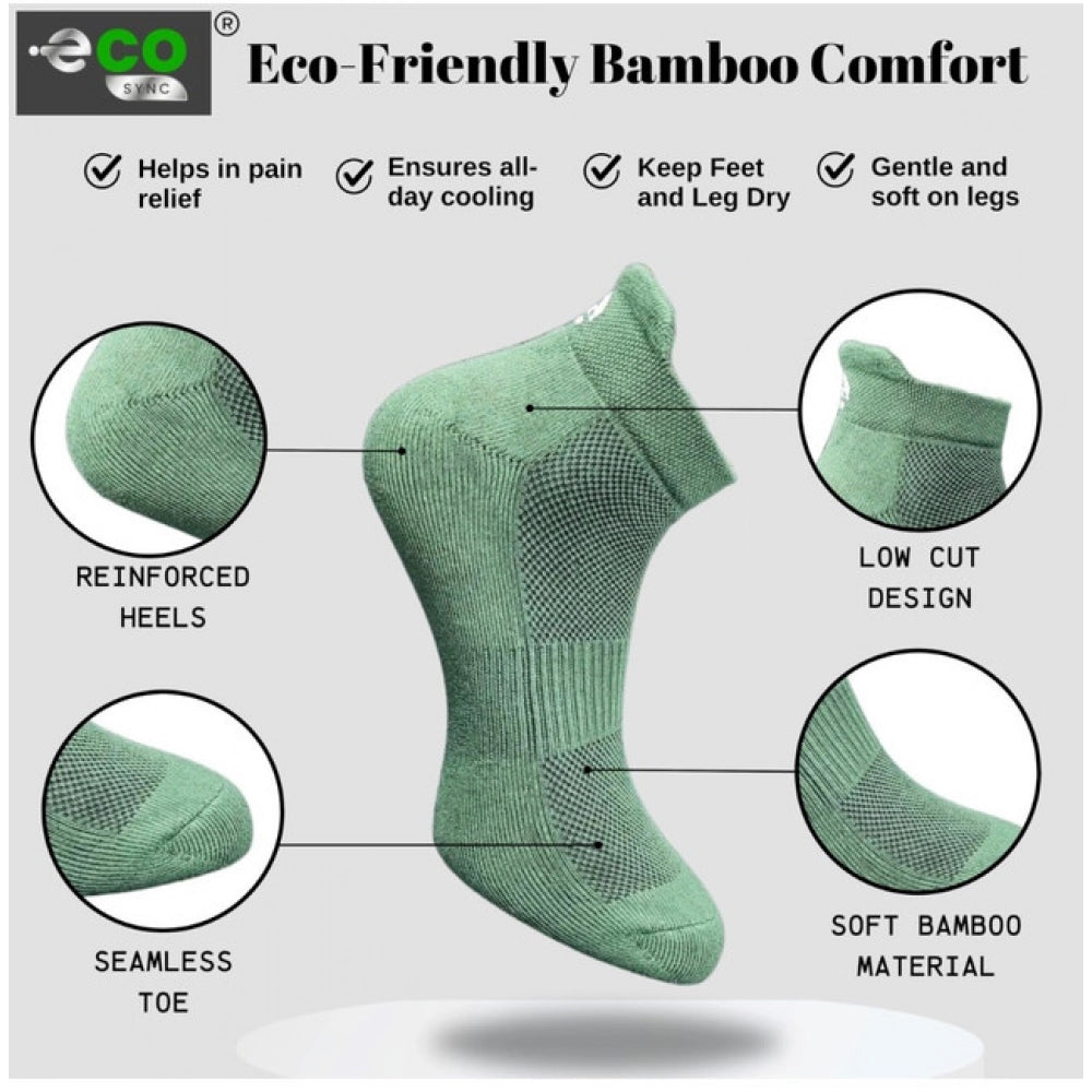 Generic 4_Pair Set Unisex Casual Cotton Printed Ankle Length Socks (Multicolor)
