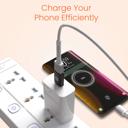 Bridge Y USB A to Type C Converter | Fast Charging | Fast Data Transfer | Light Weight