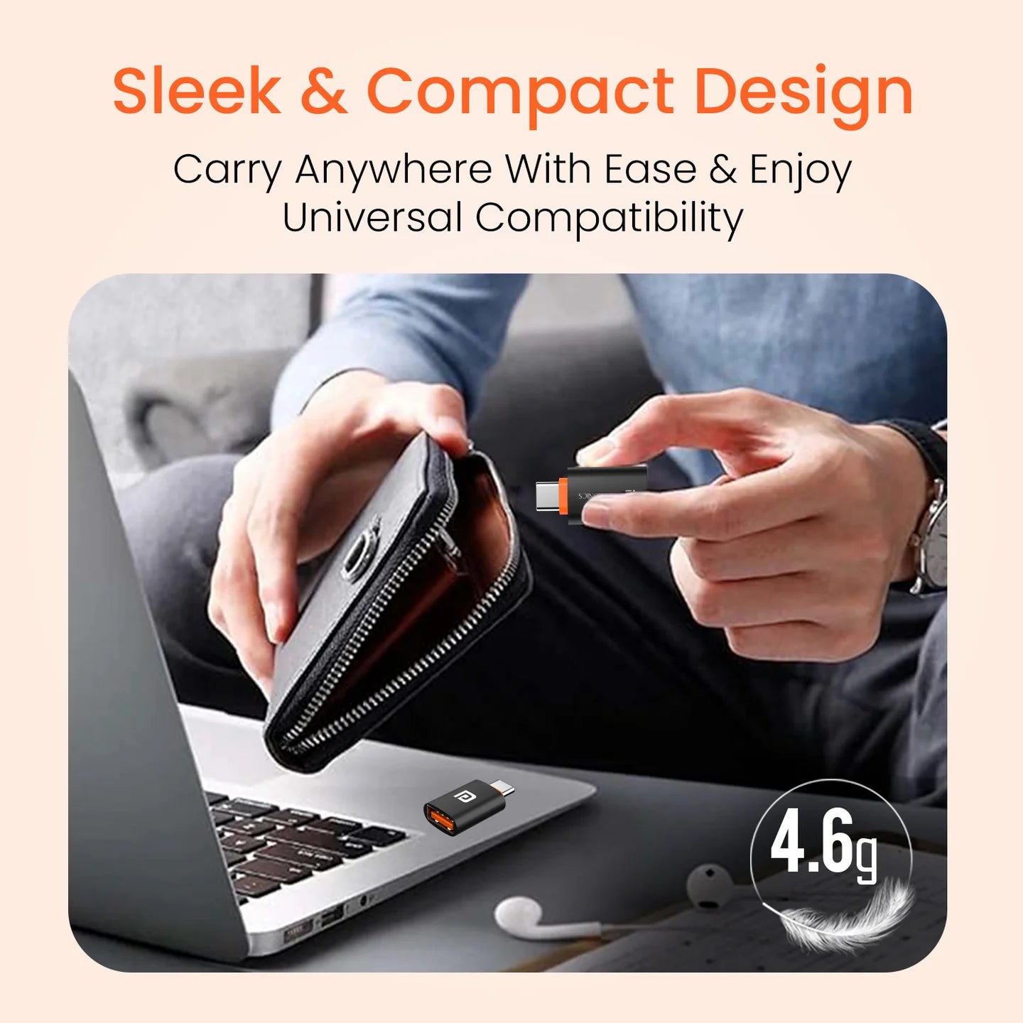 Bridge Y USB A to Type C Converter | Fast Charging | Fast Data Transfer | Light Weight