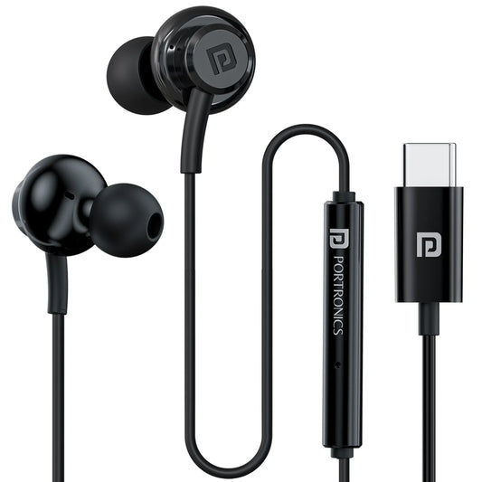 Conch Gamma C Type C Earphone | 14.2mm Dynamic Driver | In Line HD Mic | TPE Anti Tangle Material (POR 3064)