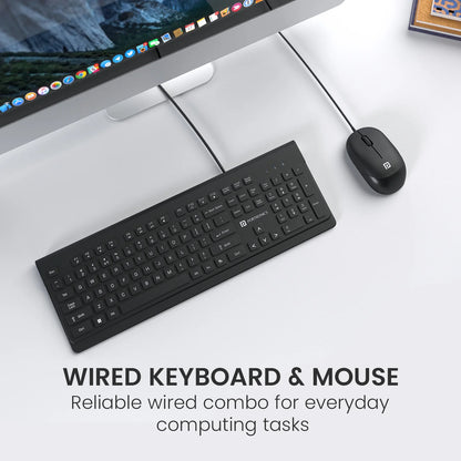 Keytonic | 2.4 GHz Wireless | Ten keyless Size | Single USB Receiver | High-Precision Mouse