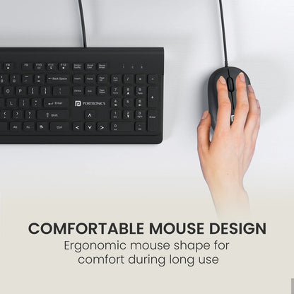 Keytonic | 2.4 GHz Wireless | Ten keyless Size | Single USB Receiver | High-Precision Mouse
