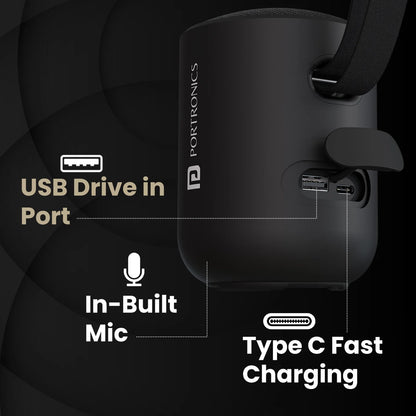 SoundPot 20W Bluetooth Speaker | Upto 6 Hour Playtime | Easy Control | Type C Fast Charging