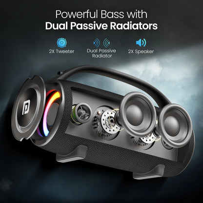 Thunder 2.0 | 60W | Portronic Party Speaker with LED