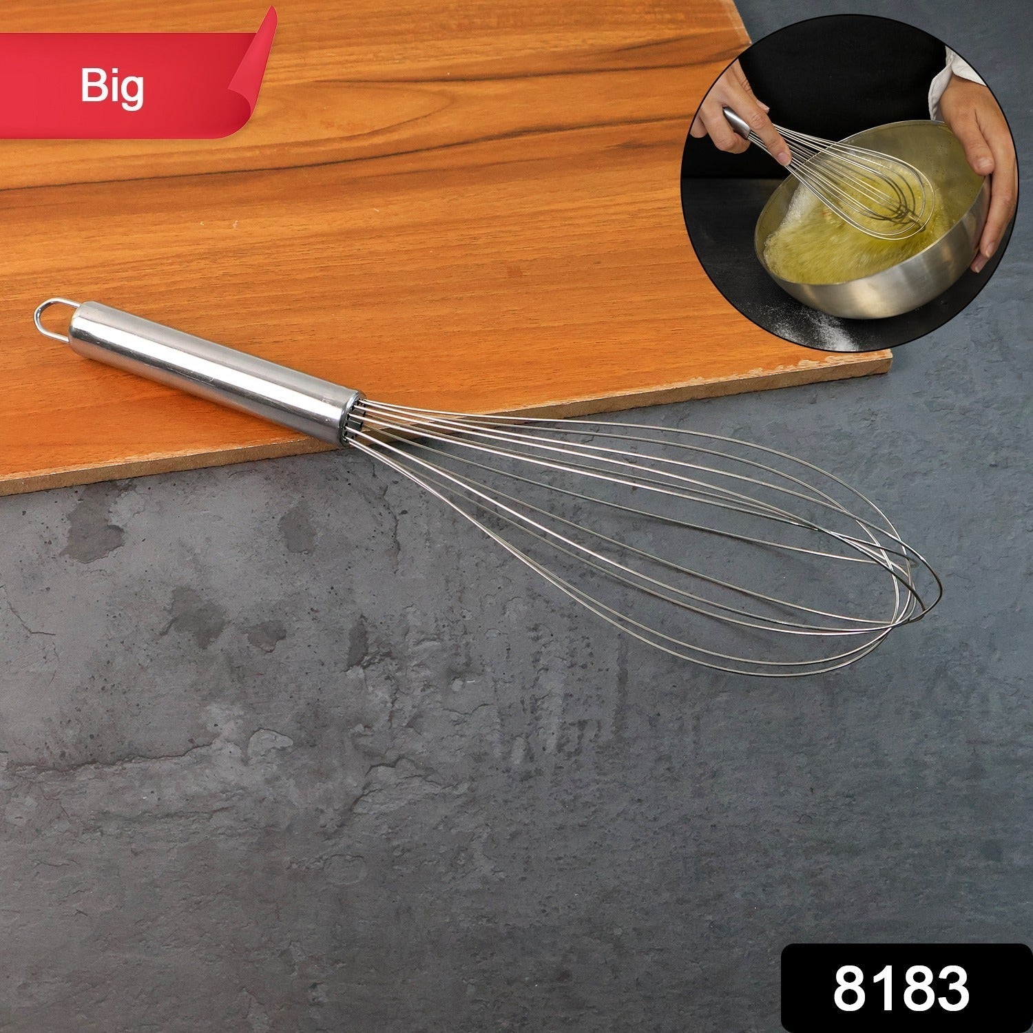 Large Size Stainless Steel Egg Beater Whisk