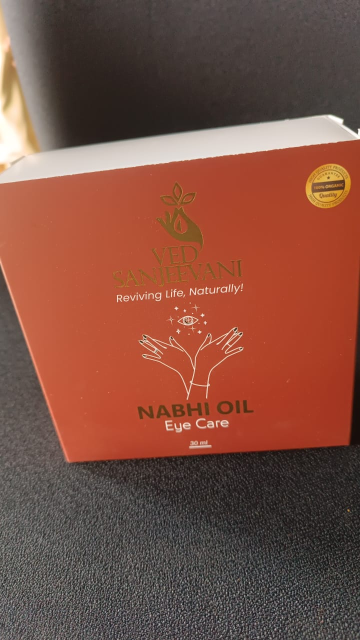 Ved Sanjeevani 100% Organic Ayurvedic Nabhi Oil for Eye Care (30ML / 1 Pc)