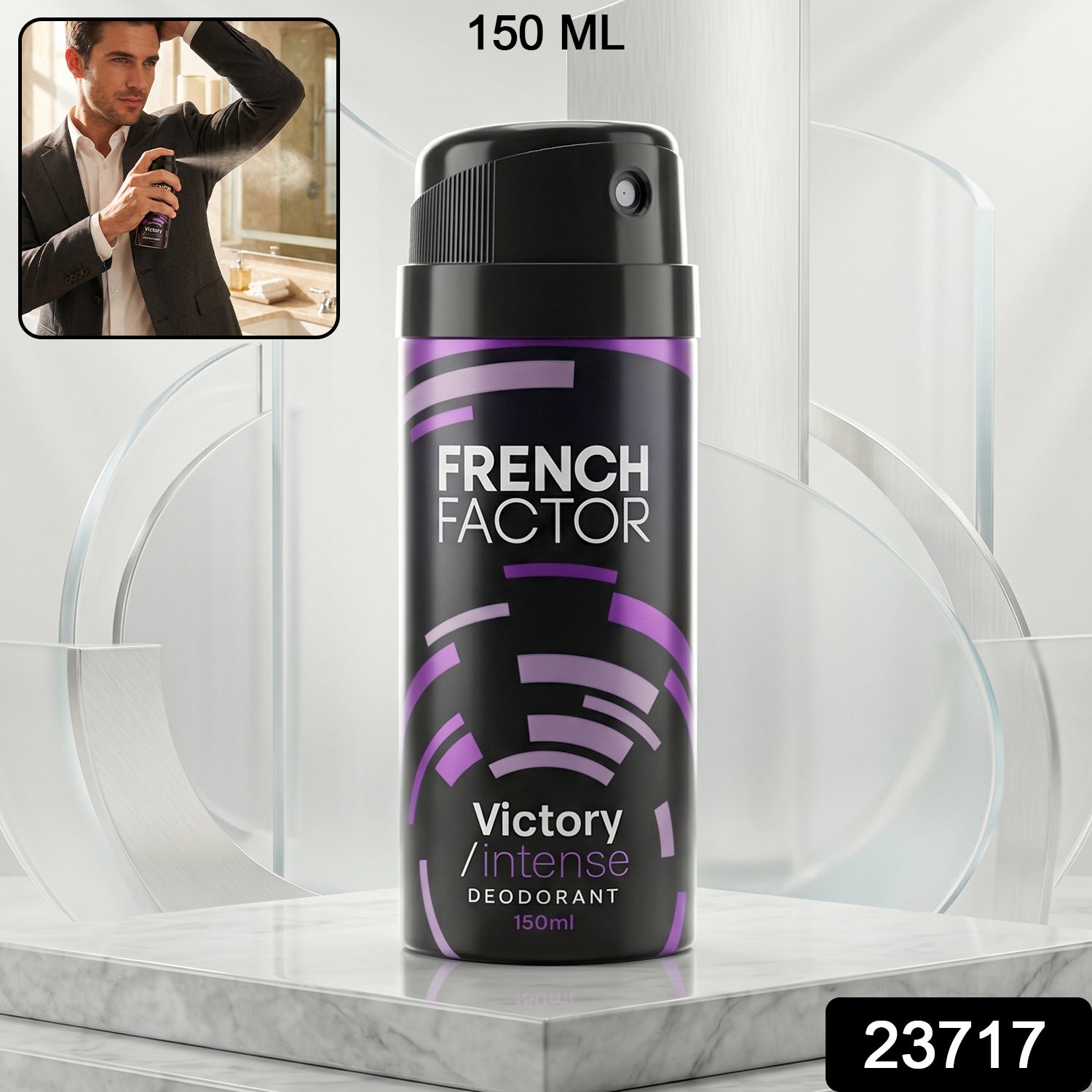 French Factor Victory Intense Deodorant Body Spray (1 Pc 150 Ml)