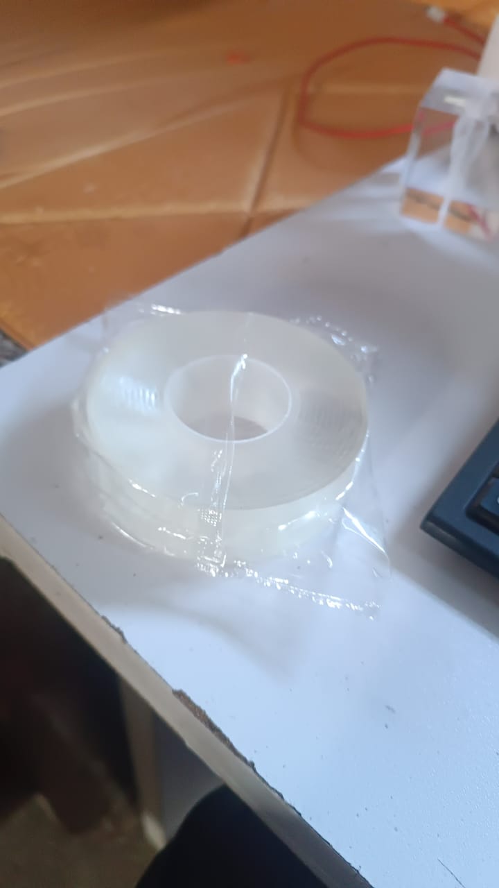 Sticky Double Sided Tape Washable Adhesive Tape Reusable (8.5×3 Cm / 1 Pc)