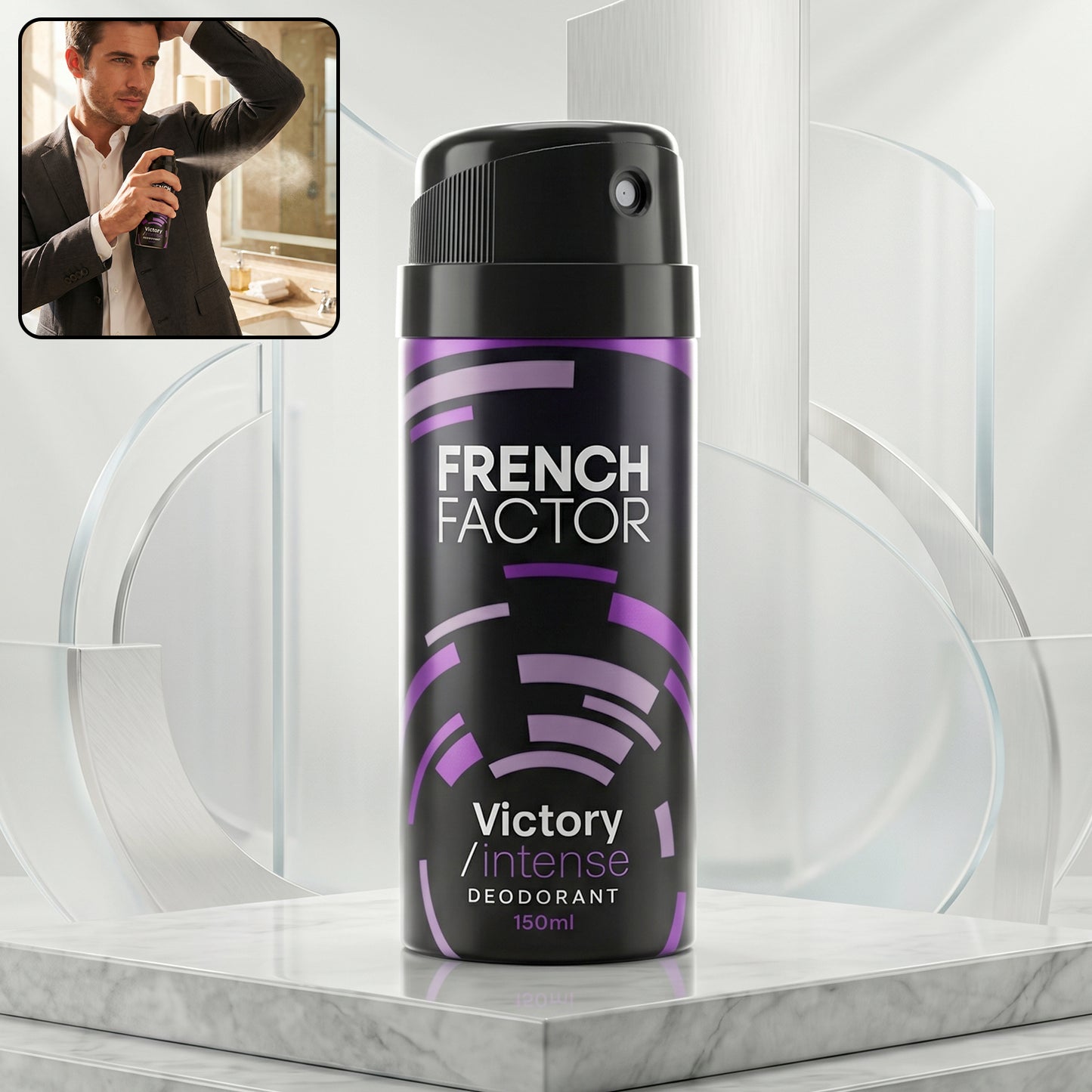 French Factor Victory Intense Deodorant Body Spray (1 Pc 150 Ml)