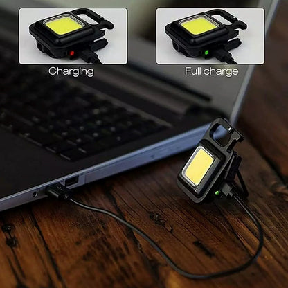 Rechargeable Keychain Mini Flashlight With 4 Light Mode
