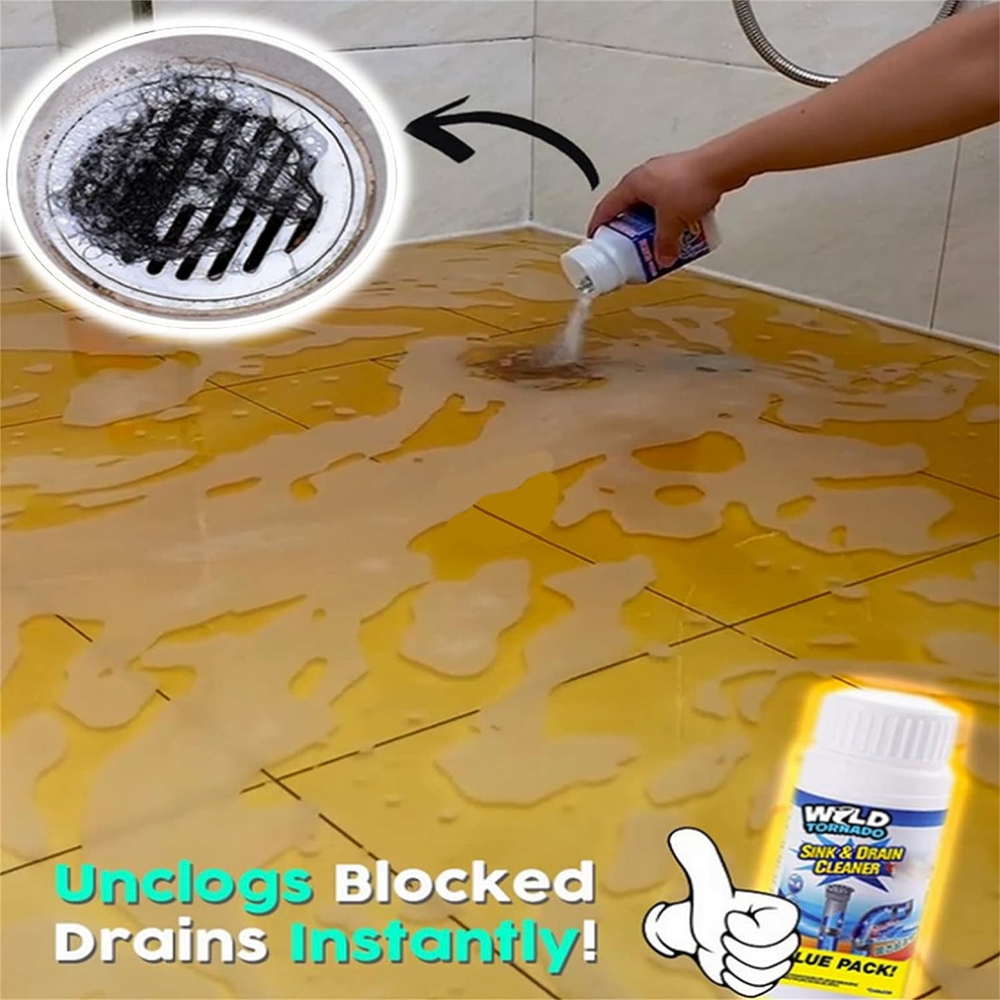 Powerful Sink And Drain Cleaner For Kitchen Toilet Pipe Dredging (110 Gm) (7934)