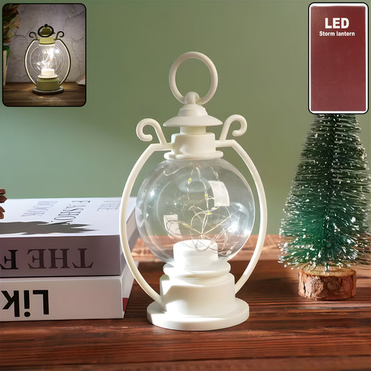 Led Decorative Storm Lantern Light (Battery Operated Warm White Light)