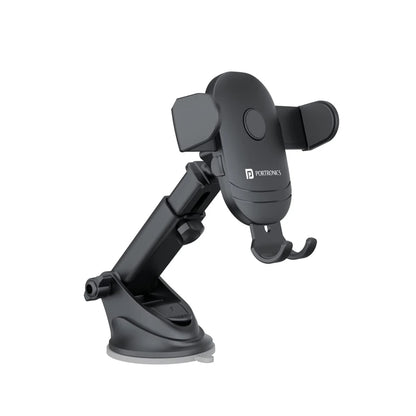 Clamp M2 | Adjustable Height | 360° Rotation | Suction Cup Mount | Portronics