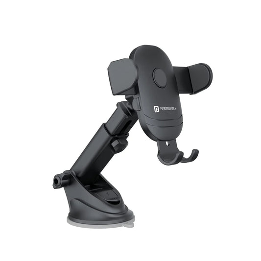 Clamp M2 | Adjustable Height | 360° Rotation | Suction Cup Mount | Portronics