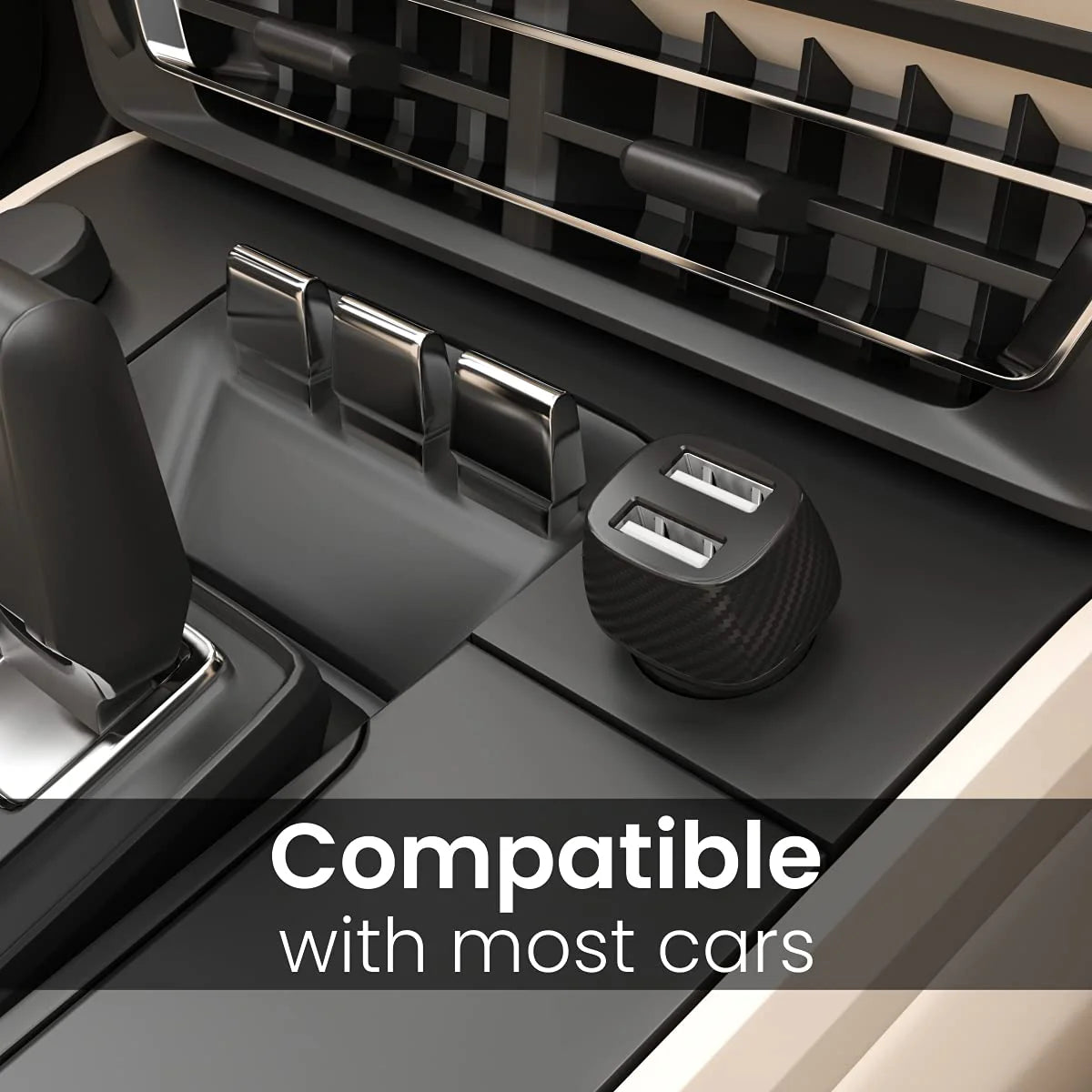 Car Power 5 - Dual Output | USB Ports | 12 Watts Total