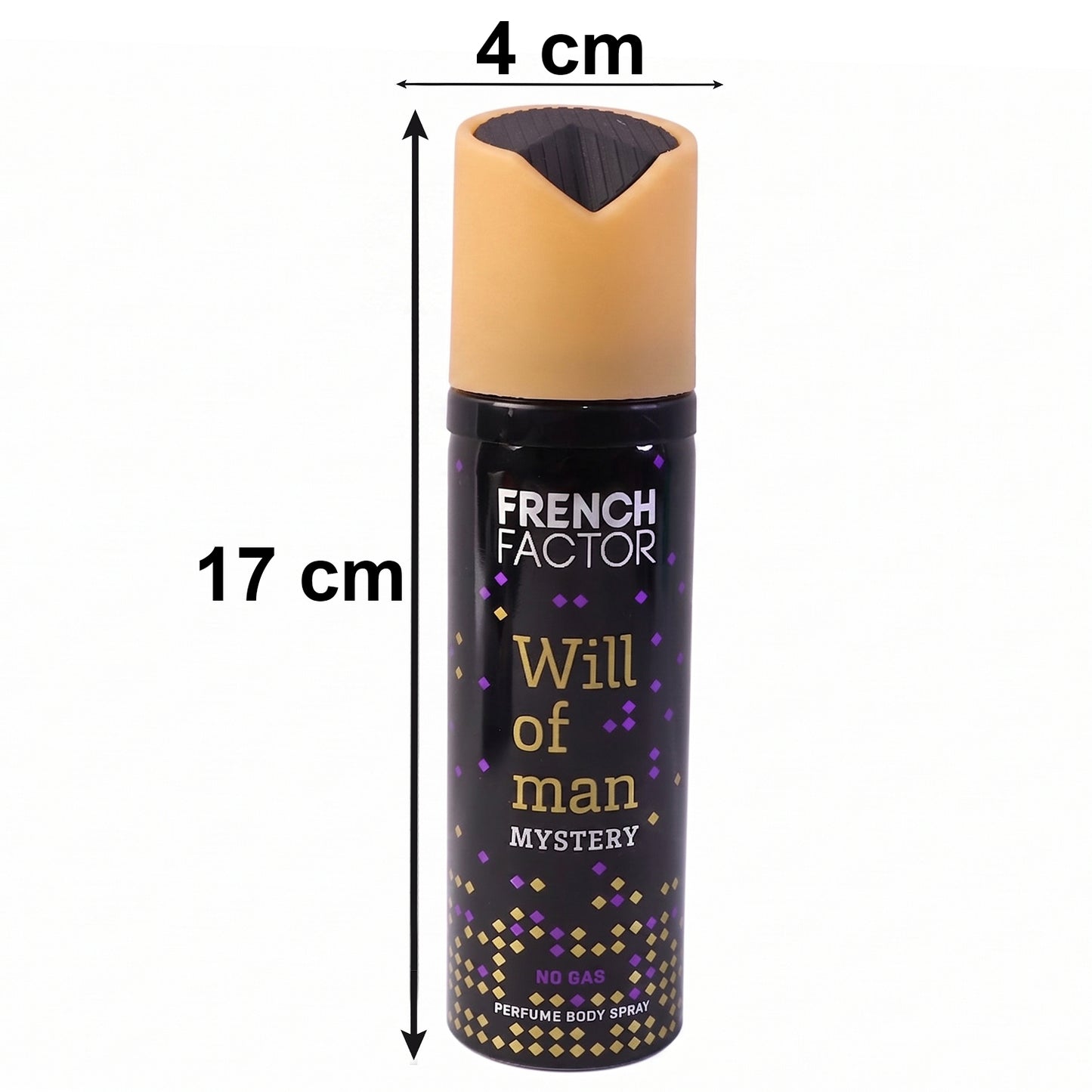 French Factor Will Of Man Mystery Perfume Body Spray (120 Ml)