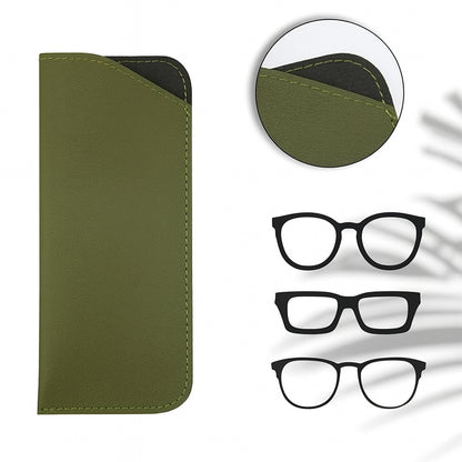 Slim Pu Leather Glasses Sleeve - (1 Pc)