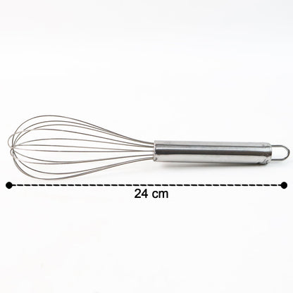 Medium Stainless Steel Balloon Whisk (24cm / 1 Pc)