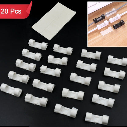 Plastic Clips Cable Manager (20 Pcs Set)